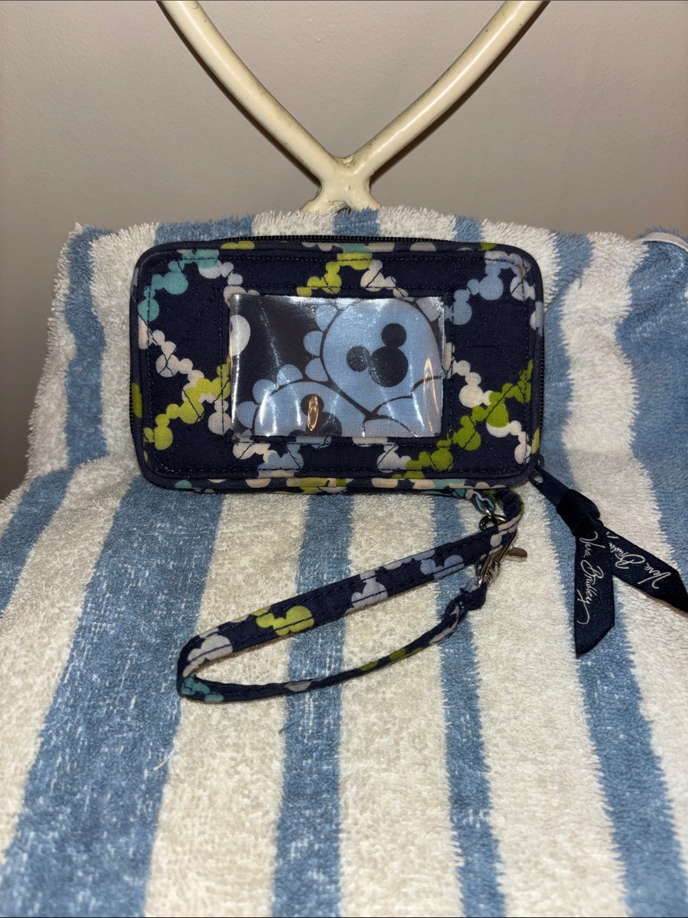 Disney Parks Vera Bradley Mickey wallet wristlet good used shape